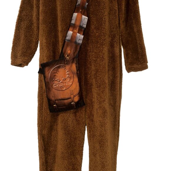 Star Wars Briefly Stated Disney Lucas Film Chewbacca PJs Mens M Fleece Costume - Picture 5 of 10